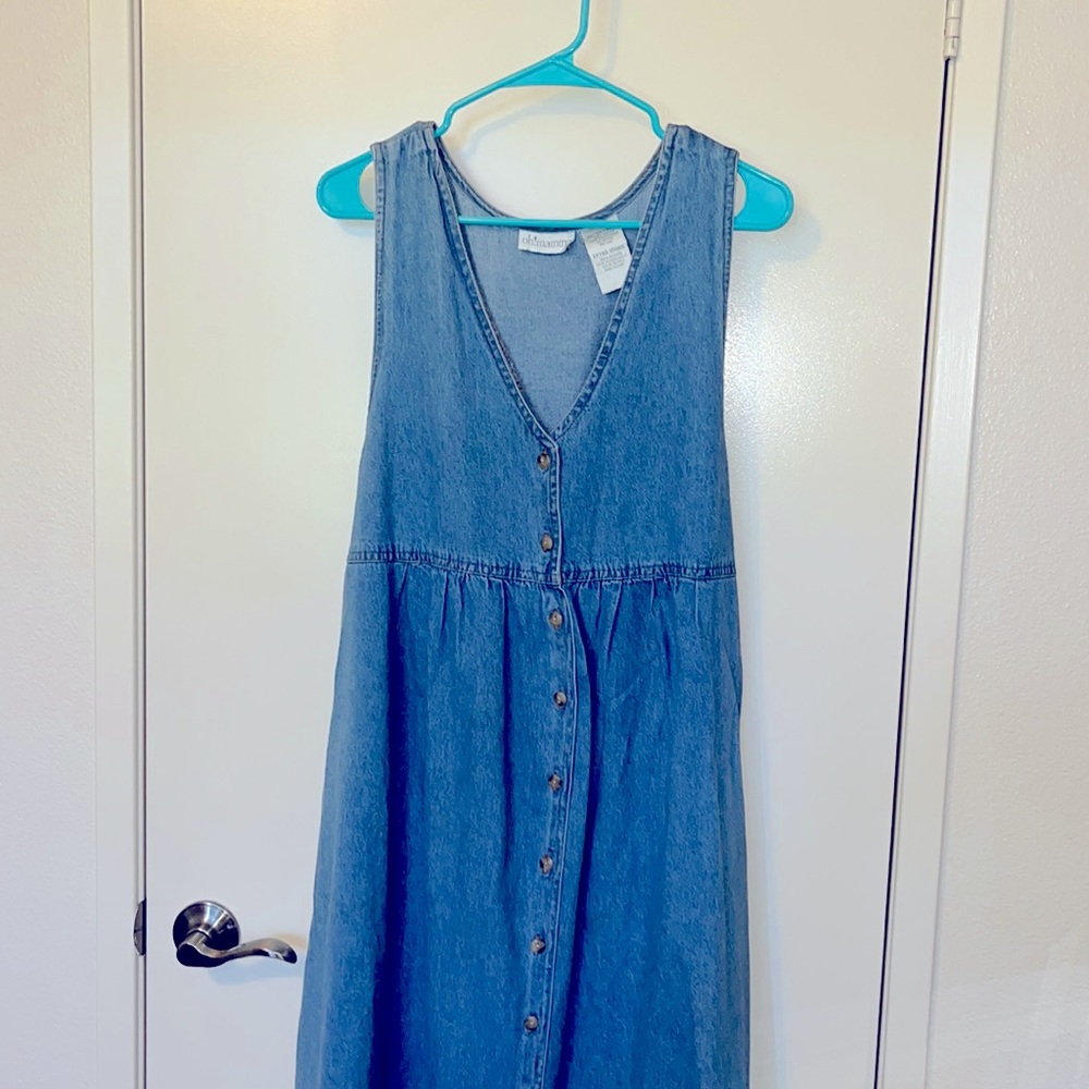 Oh! mamma long denim dress.